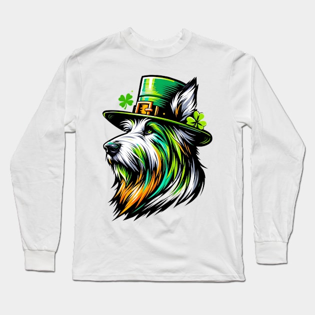 Berger Picard Enjoys Saint Patrick's Day Fun Long Sleeve T-Shirt by ArtRUs